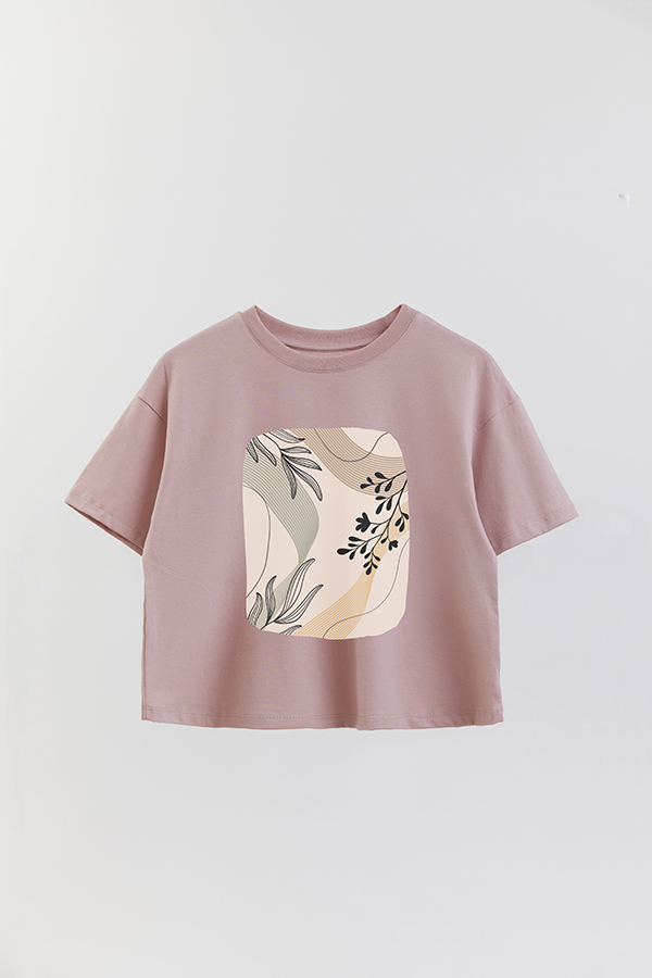 REMERA CROP ESTAMPADA ART 144