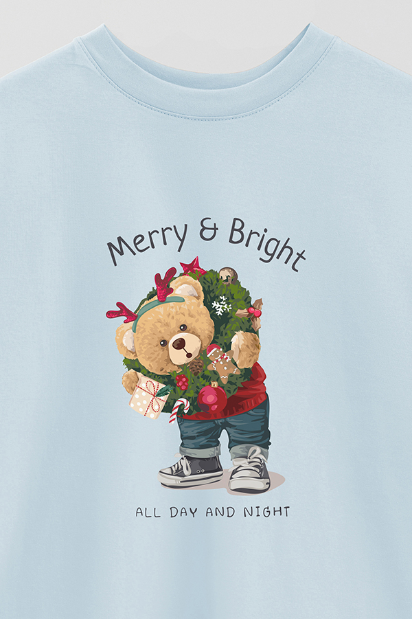 REMERA OVER ESTAMPADA TEDDY XMAS 8