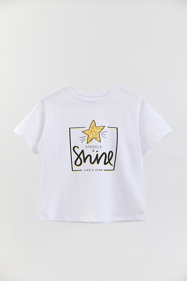 REMERA GIRL OVER SHINE