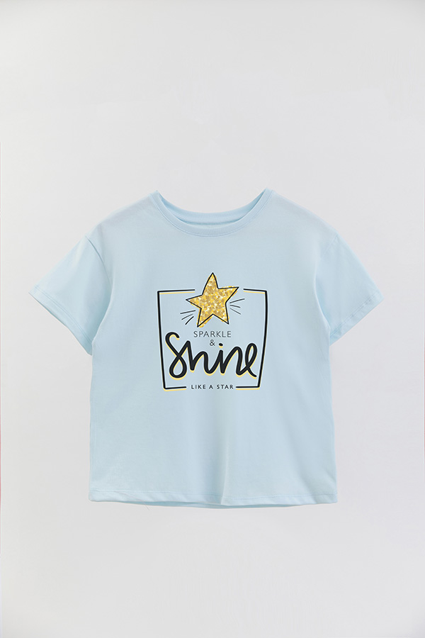 REMERA GIRL OVER SHINE