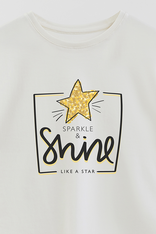 REMERA GIRL OVER SHINE