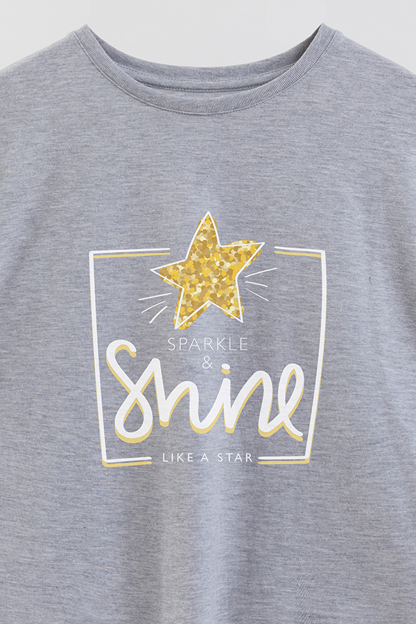 REMERA GIRL OVER SHINE