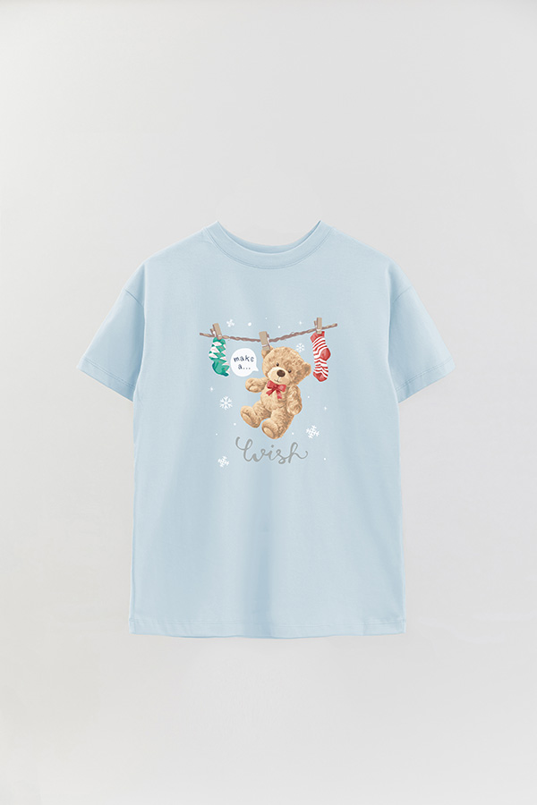 REMERA OVER ESTAMPADA TEDDY XMAS 14