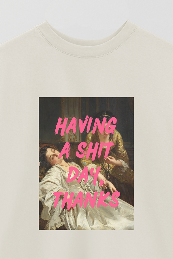 REMERA OVER ESTAMPADA ART COLLECTION 50 COUPLE GOALS
