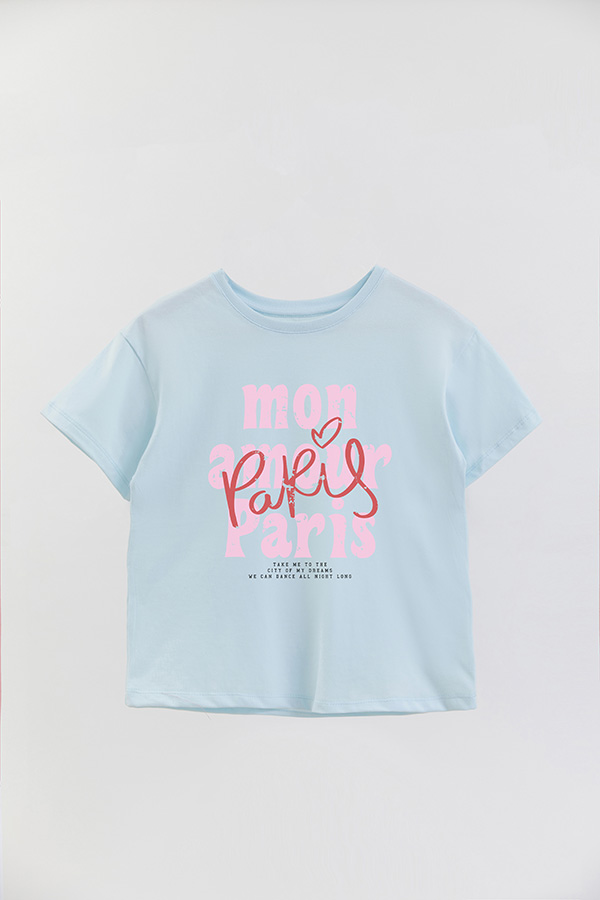 REMERA GIRL OVER MON AMOUR PARIS