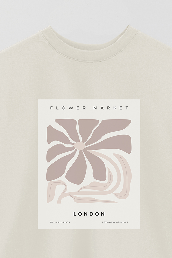 REMERA OVER ESTAMPADA ART COLLECTION LONDON