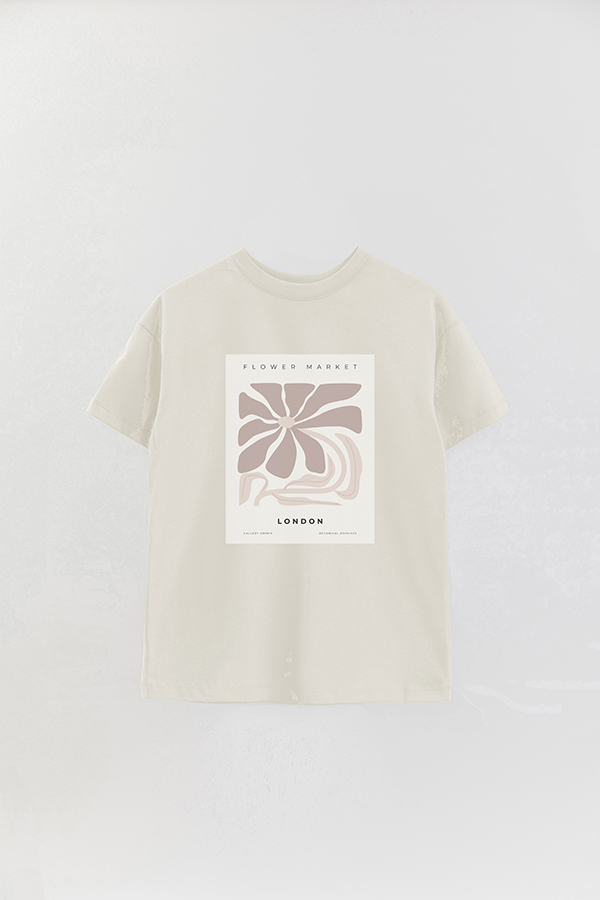 REMERA OVER ESTAMPADA ART COLLECTION LONDON