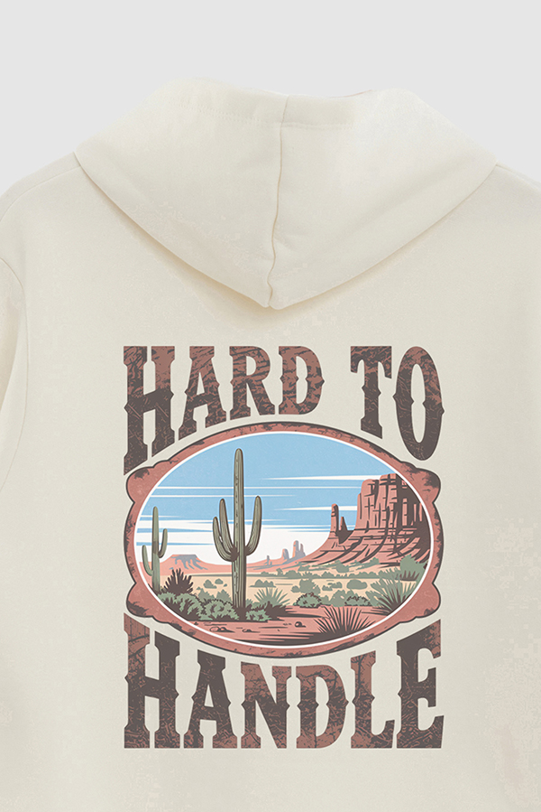 HOODIE ESTAMPADO WESTERN PINK HANDLE
