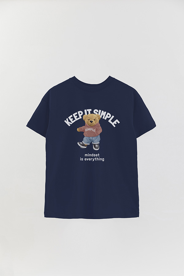 REMERA OVER ESTAMPADA UNISEX TEDDY SIMPLE