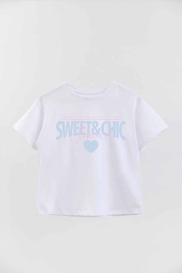REMERA GIRL OVER SWEET CHIC FOREVER