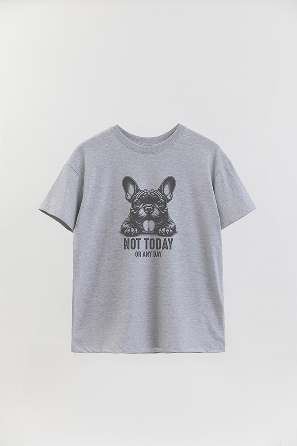 REMERA OVER ESTAMPADA DOG NOT TODAY