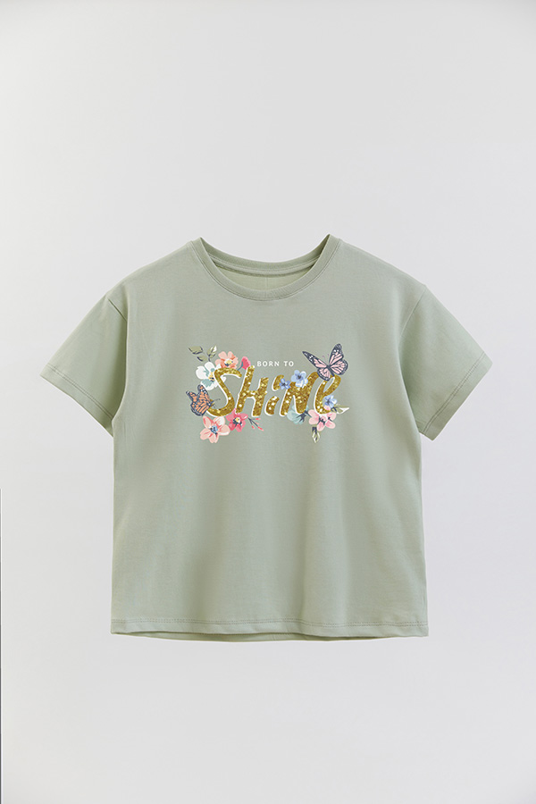 REMERA GIRL OVER BORN TO SHINE