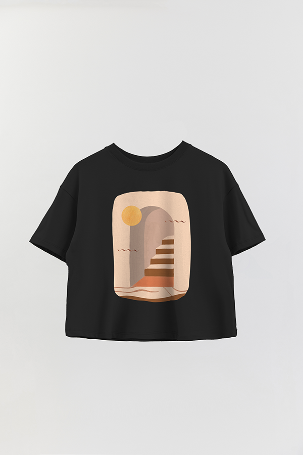 REMERA CROP ESTAMPADA ART 25