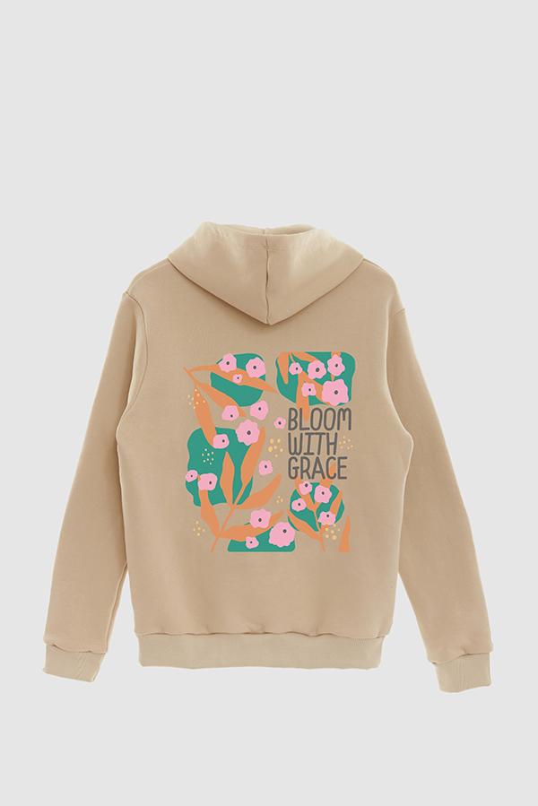 HOODIE ESTAMPADO BOHO BLOOM WITH GRACE