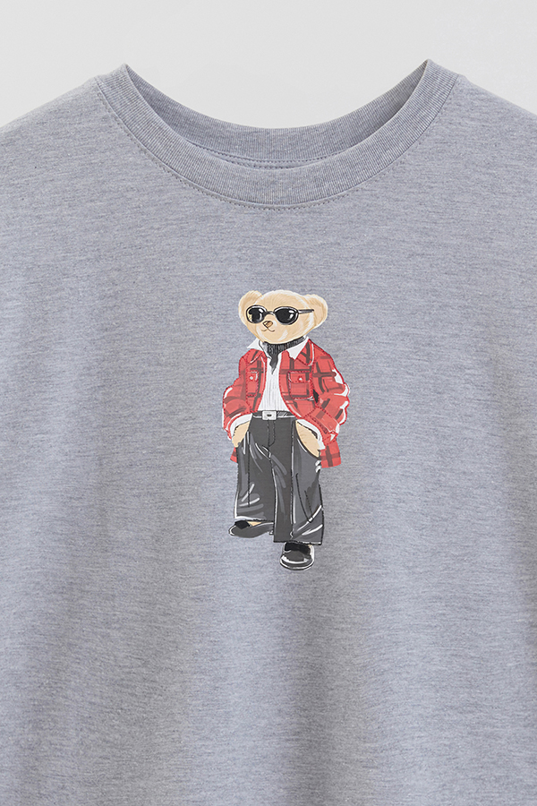 REMERA OVER ESTAMPADA UNISEX BEAR COOL