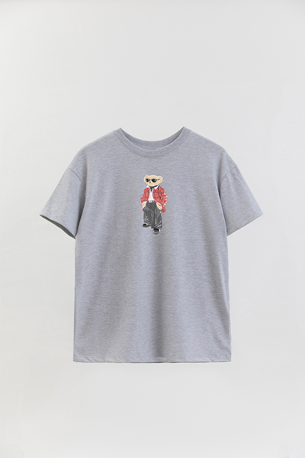 REMERA OVER ESTAMPADA UNISEX BEAR COOL