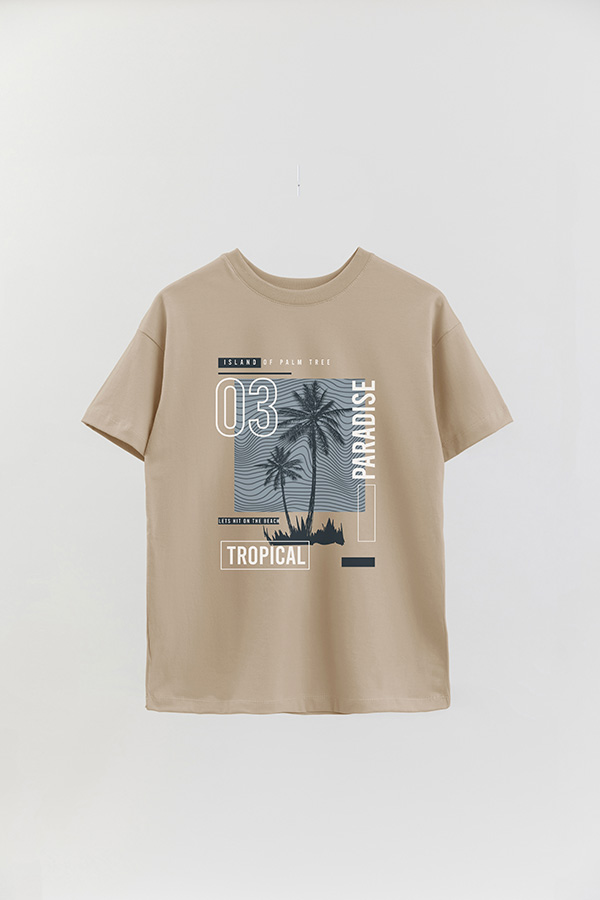 REMERA OVER ESTAMPADA ISLAND