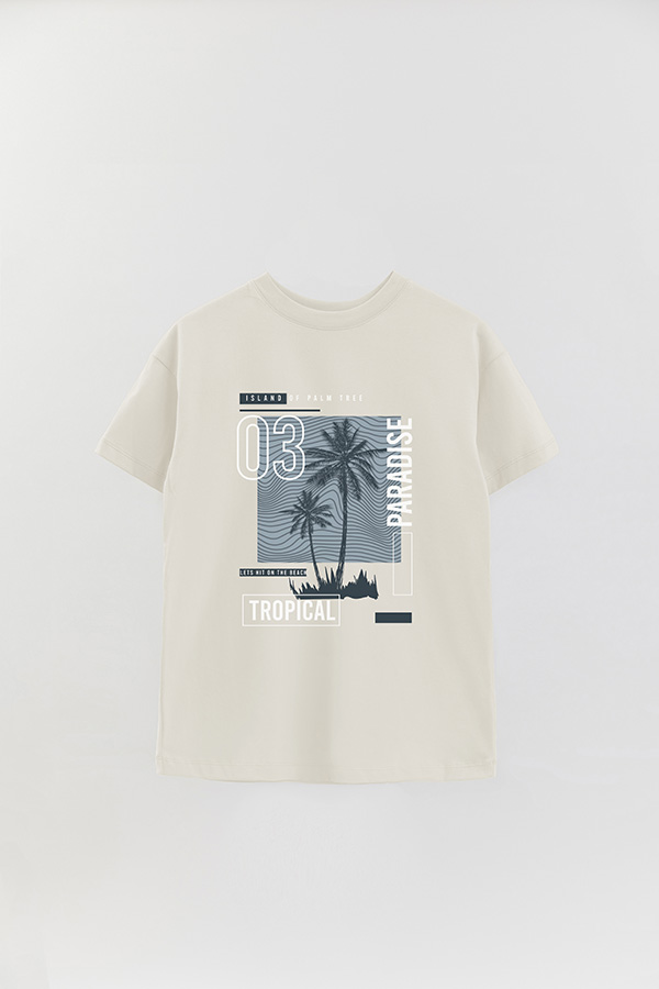 REMERA OVER ESTAMPADA ISLAND