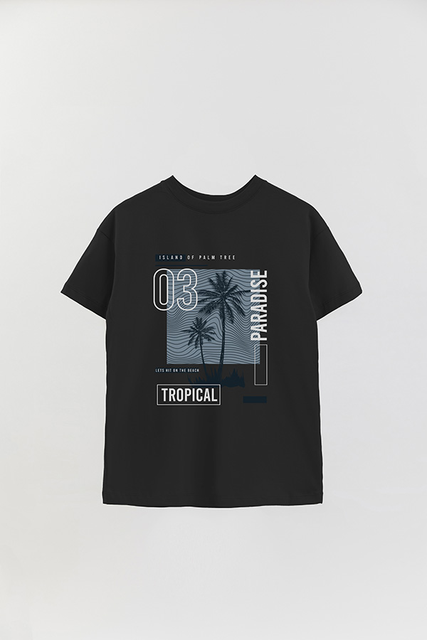 REMERA OVER ESTAMPADA ISLAND