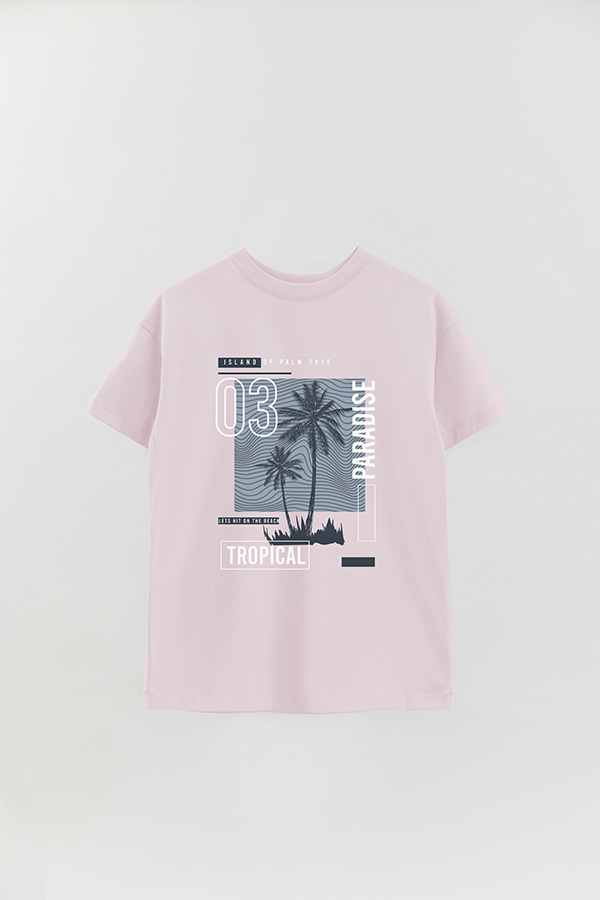 REMERA OVER ESTAMPADA ISLAND