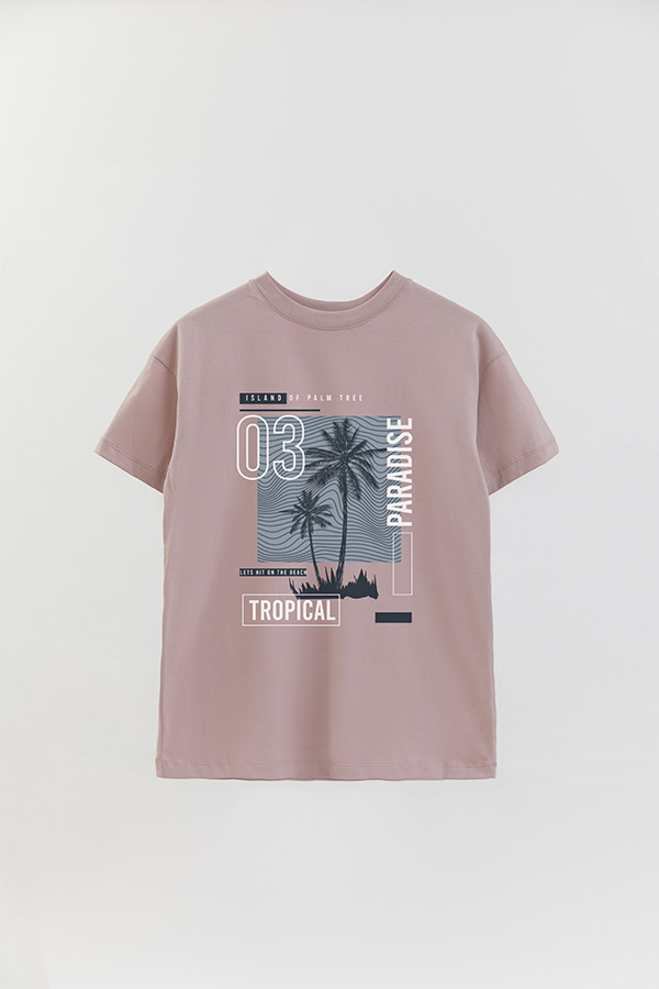 REMERA OVER ESTAMPADA ISLAND