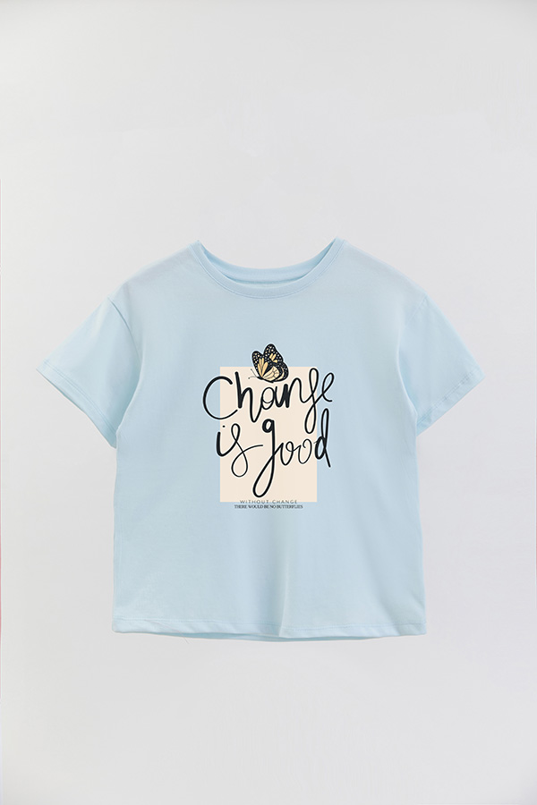 REMERA GIRL OVER CHANGE IS GOOD