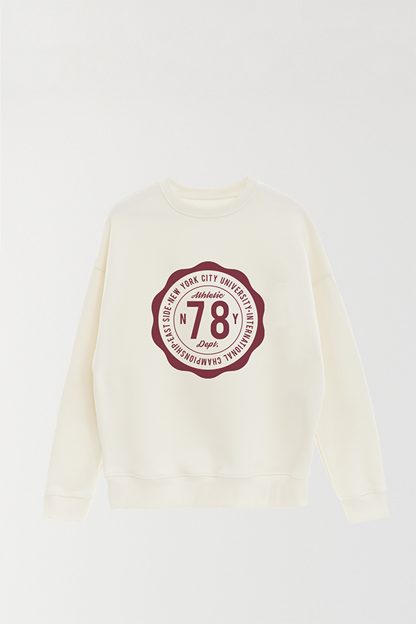 BUZO CREWNECK ESTAMPADO VARSITY 78 ATHELTIC