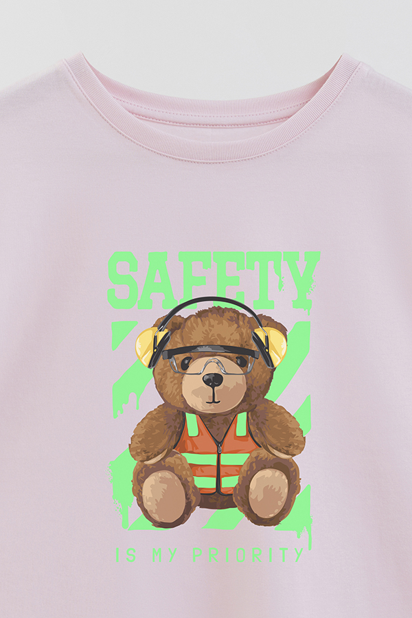 REMERA GB OVERSIZE TEDDY SAFETY IS MY PRIORITY