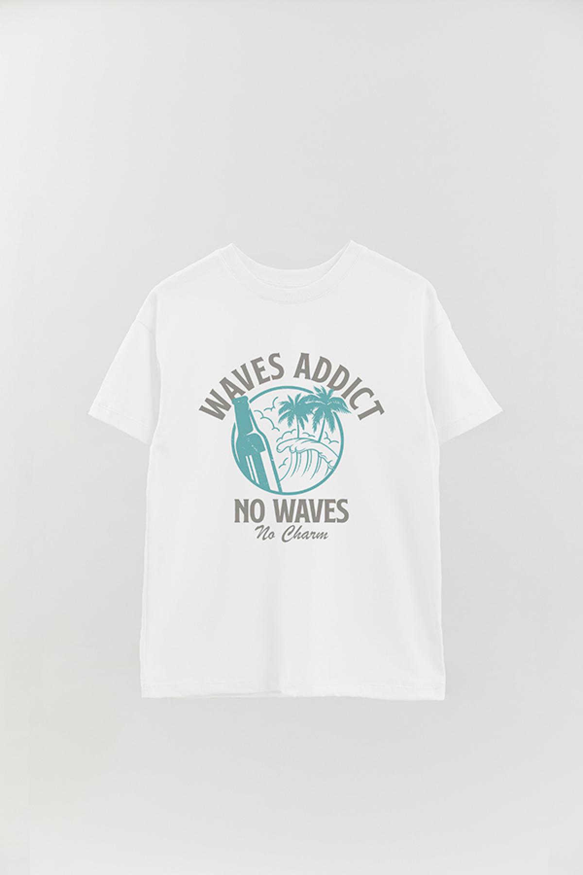 REMERA OVER ESTAMPADA GR WAVES ADDICT