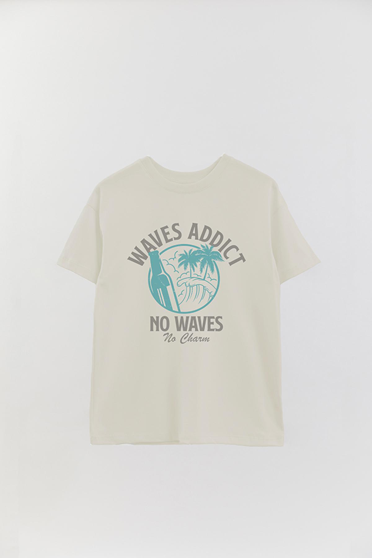REMERA OVER ESTAMPADA GR WAVES ADDICT