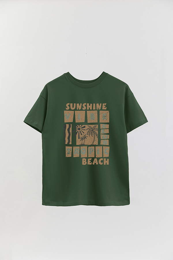 REMERA OVER ESTAMPADA TROPIC BEACH
