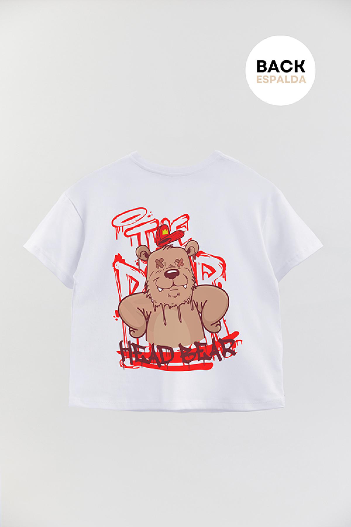 REMERA BOY OVER URBAN HEAD BEAR