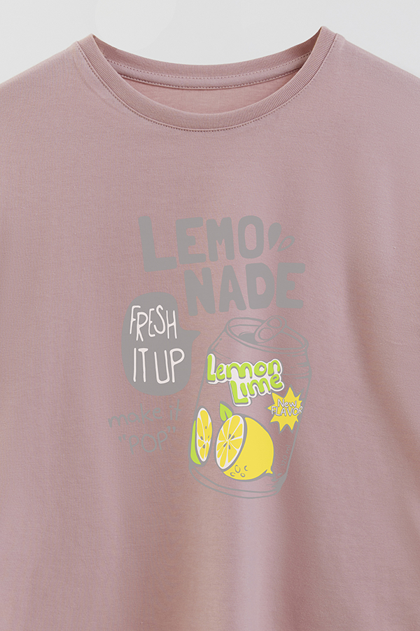 REMERA GIRL OVER LEMONADE