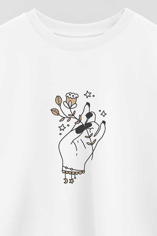 REMERA CROP ESTAMPADA HAND 4