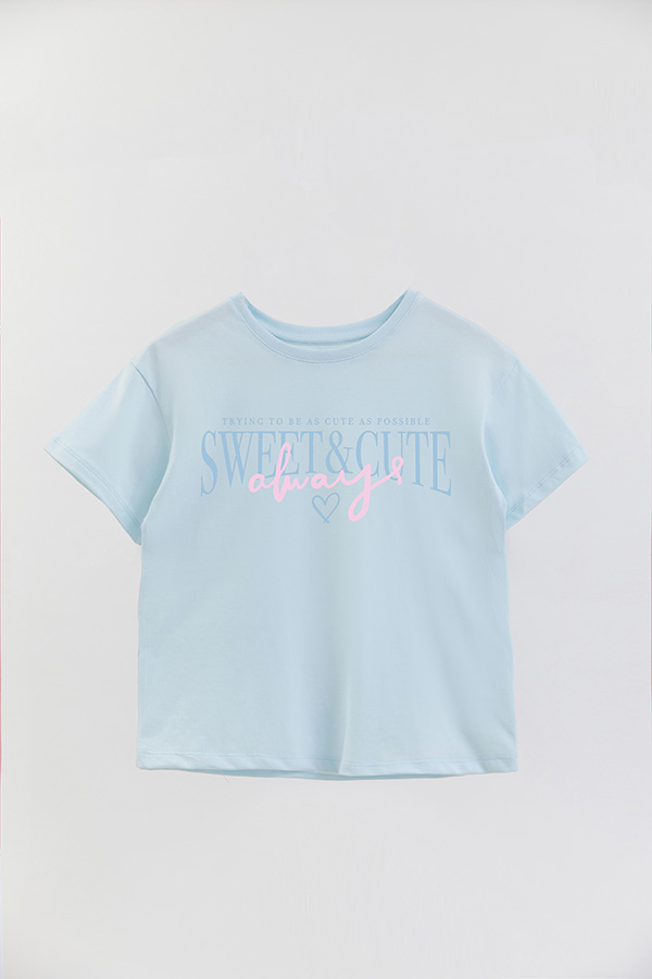 REMERA GIRL OVER SWEET AND CUTE