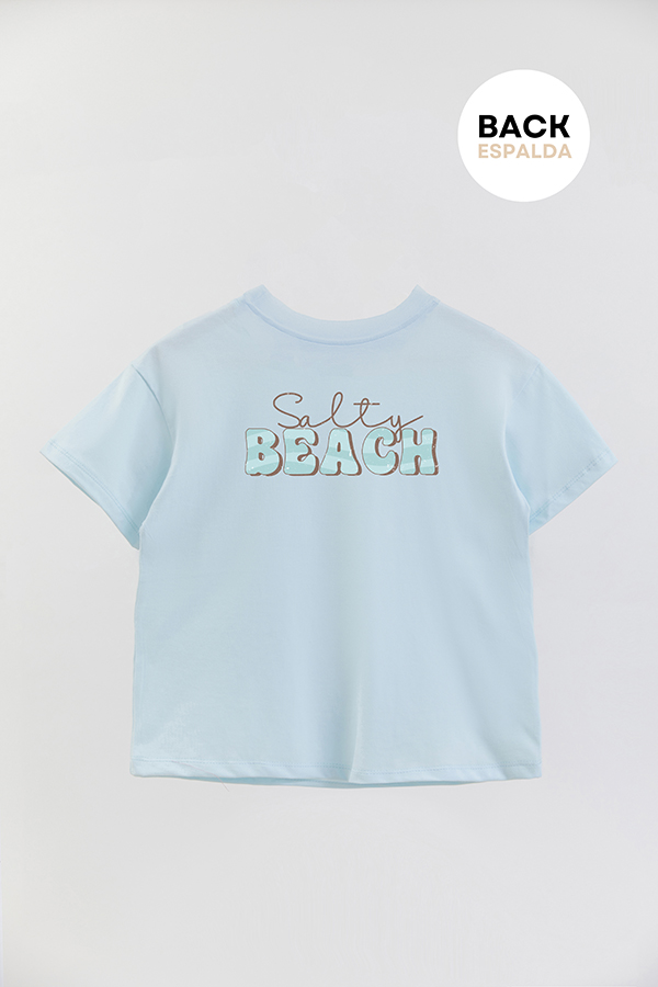 REMERA BOY OVER RETRO SUMMER SALTY BEACH
