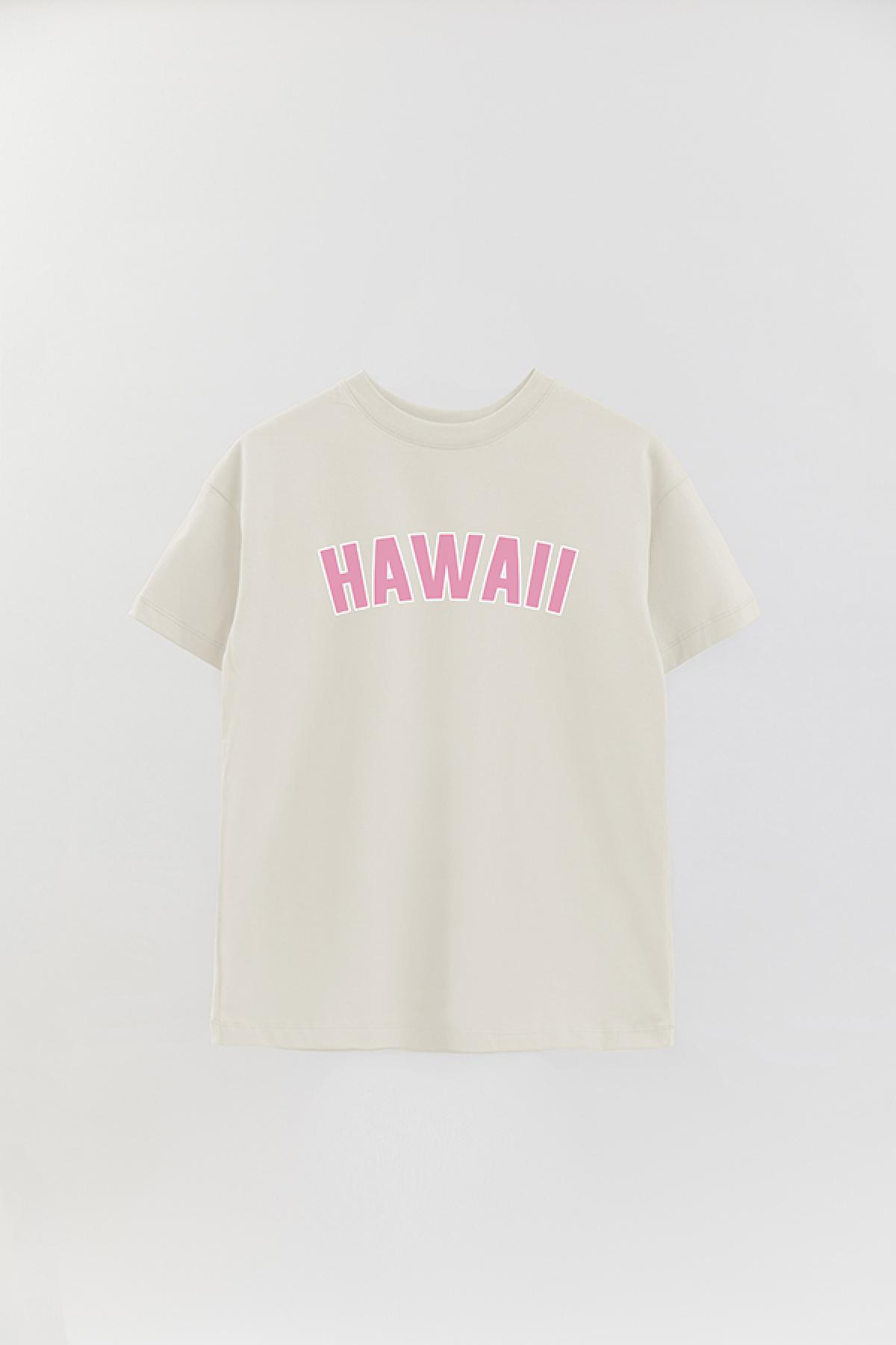REMERA OVER ESTAMPADA CVW HAWAII