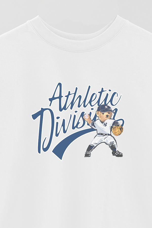 REMERA OVER ESTAMPADA UNISEX BEAR ATHLETIC DIVIION