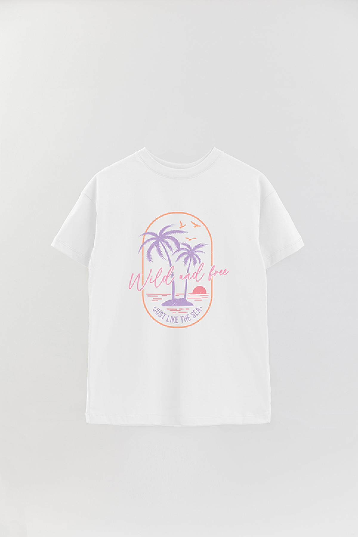 REMERA OVER ESTAMPADA SM2 WILD AND FREE
