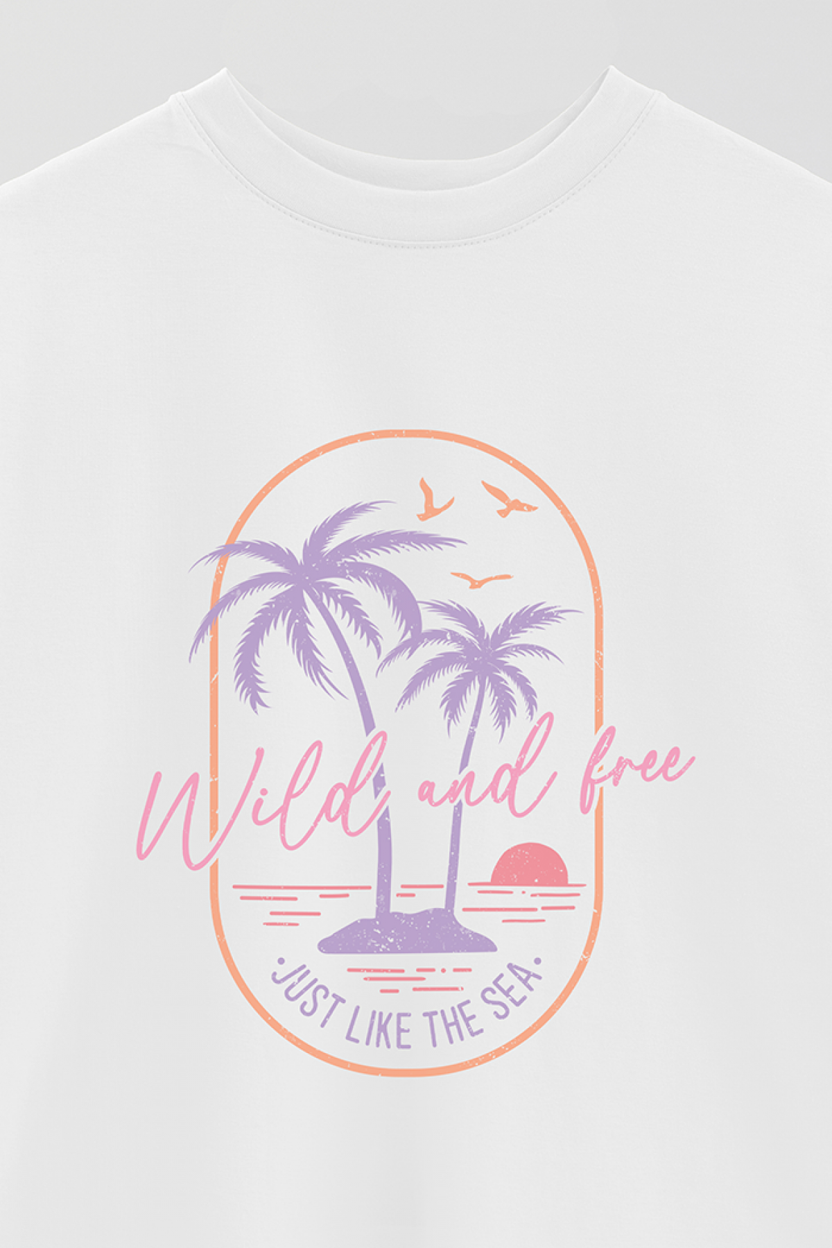 REMERA OVER ESTAMPADA SM2 WILD AND FREE