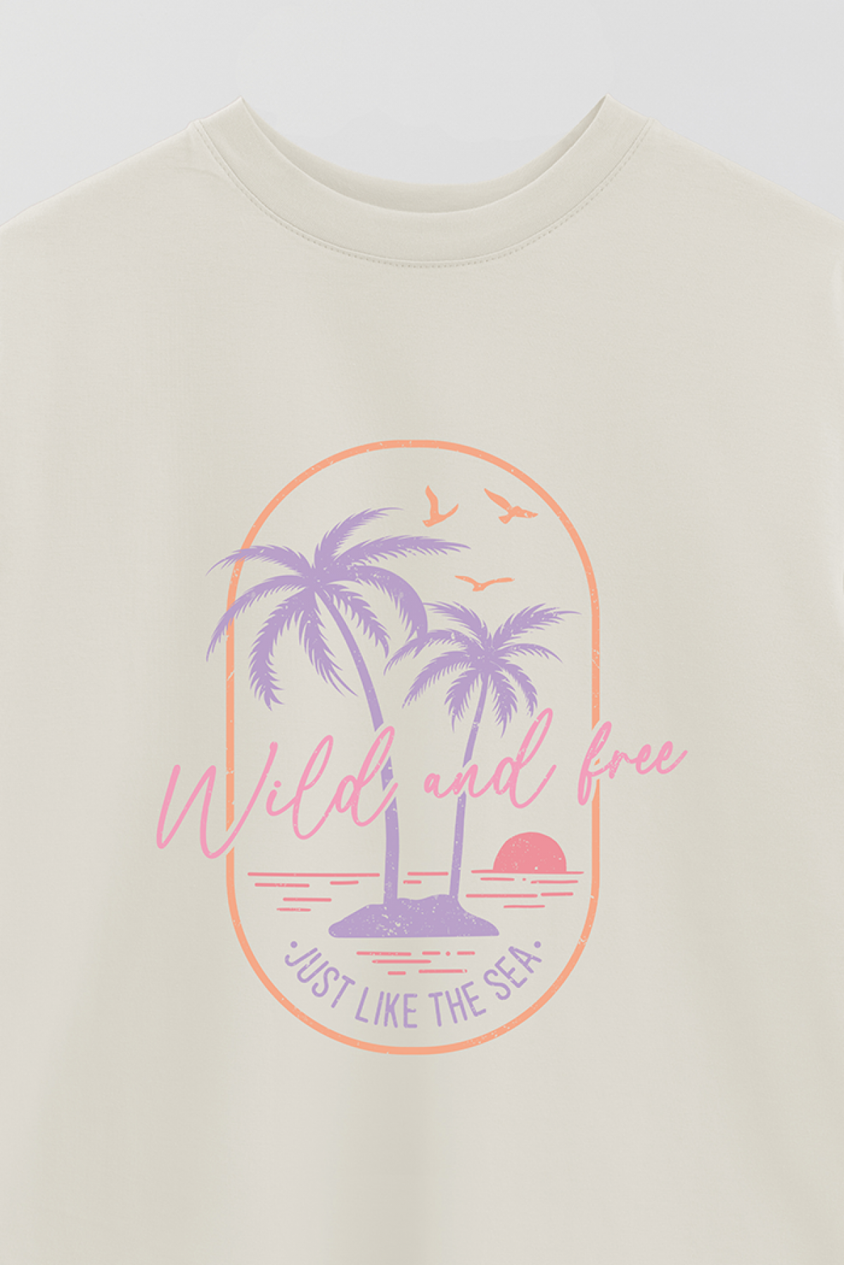 REMERA OVER ESTAMPADA SM2 WILD AND FREE