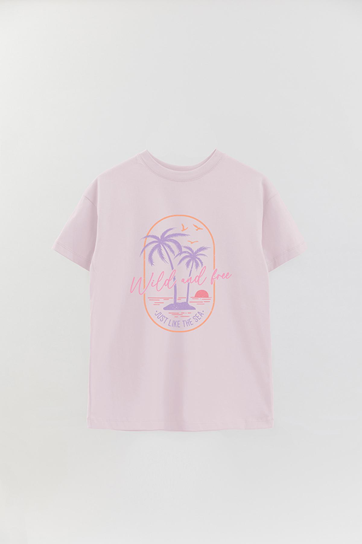 REMERA OVER ESTAMPADA SM2 WILD AND FREE