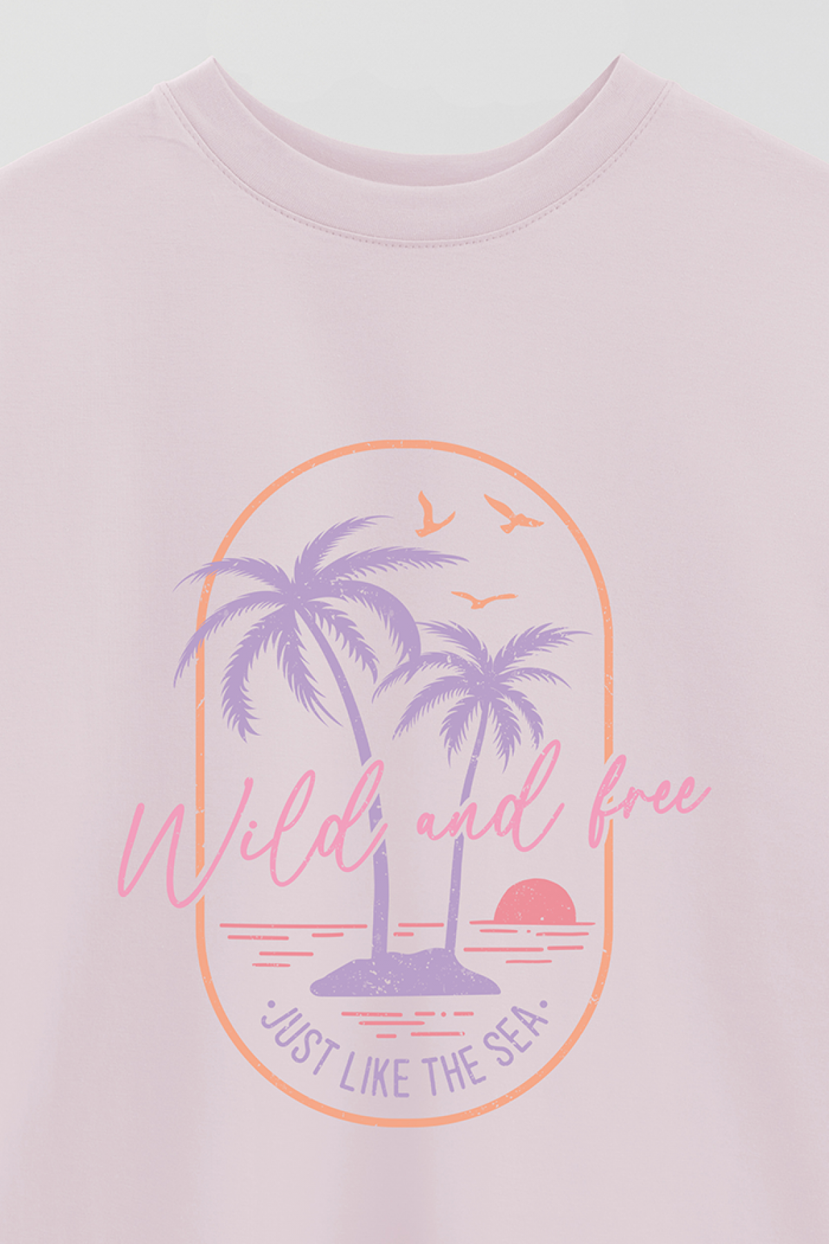 REMERA OVER ESTAMPADA SM2 WILD AND FREE