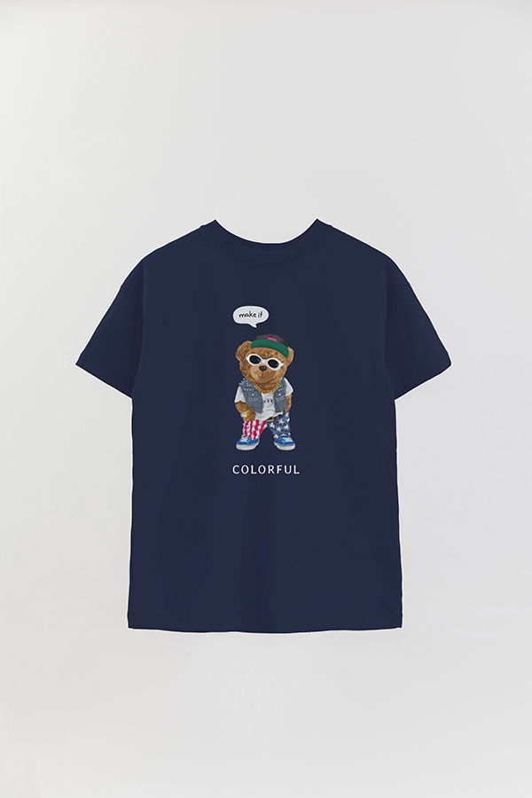 REMERA OVER ESTAMPADA UNISEX TEDDY USA
