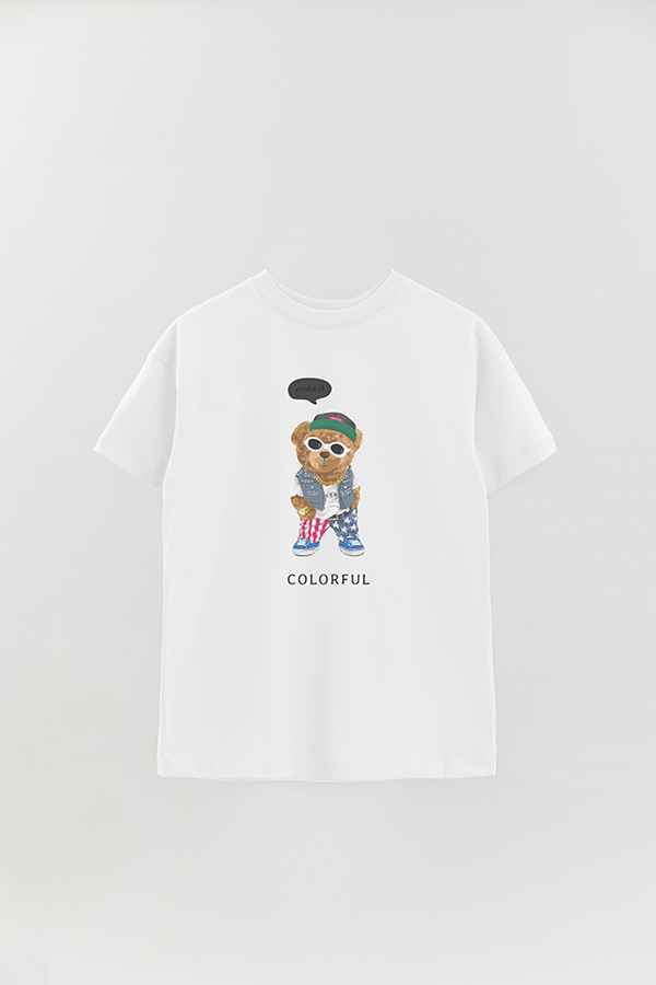 REMERA OVER ESTAMPADA UNISEX TEDDY USA