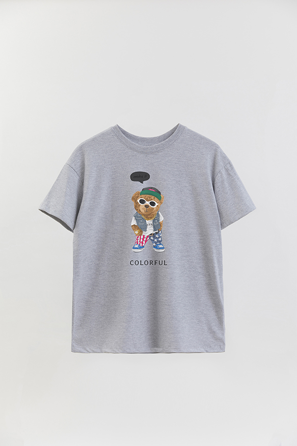 REMERA OVER ESTAMPADA UNISEX TEDDY USA