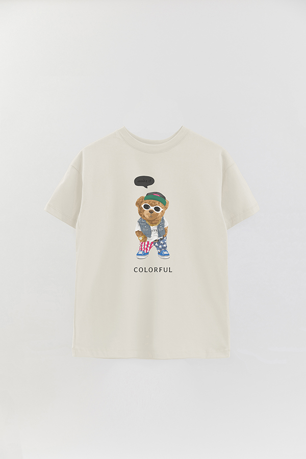 REMERA OVER ESTAMPADA UNISEX TEDDY USA