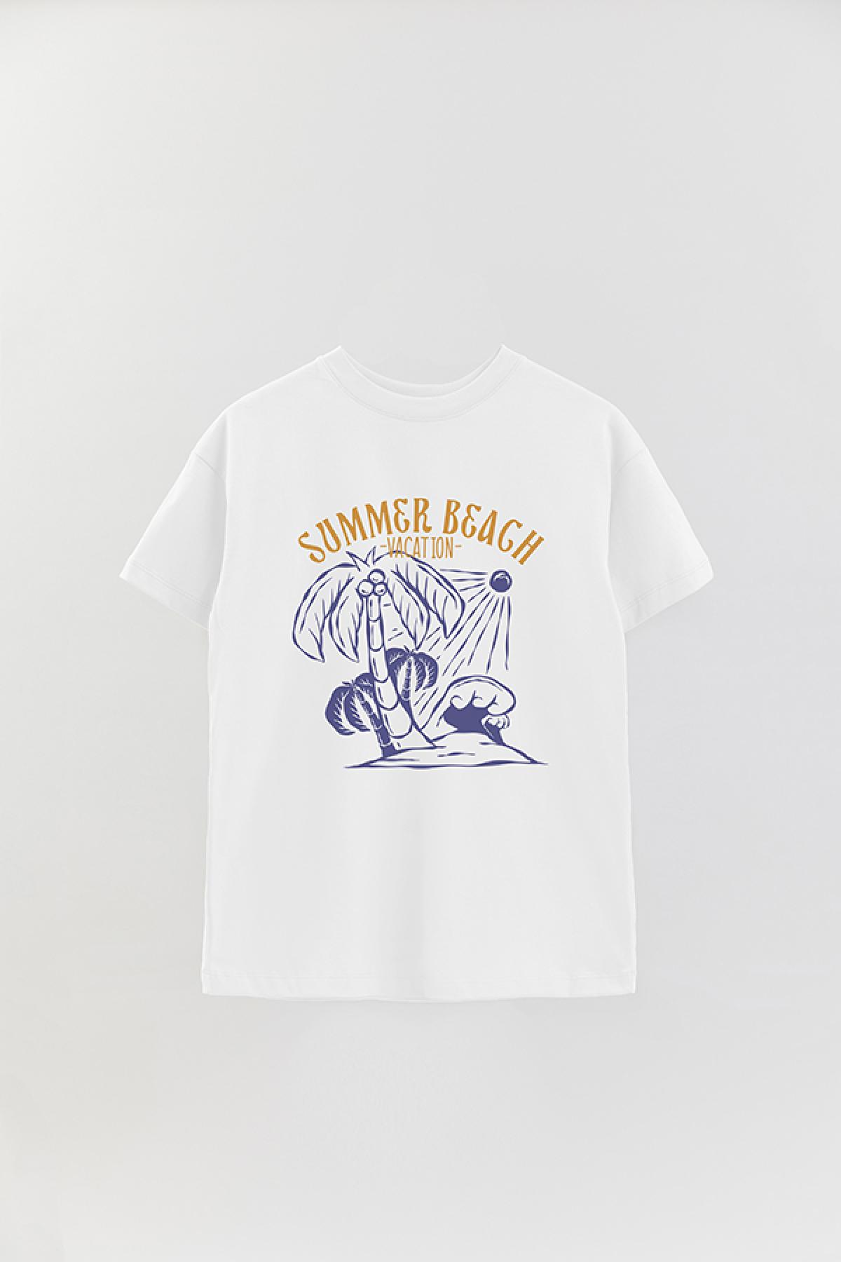 REMERA OVER ESTAMPADA SMV SUMMER BEACH