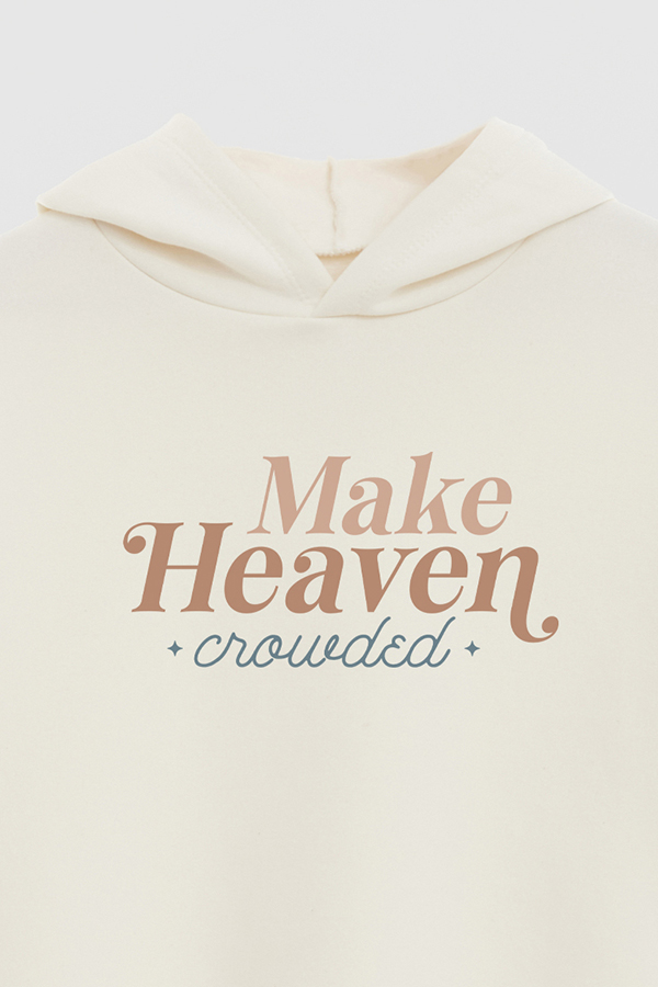 HOODIE FRISA ESTAMPADO MAKE HEAVEN