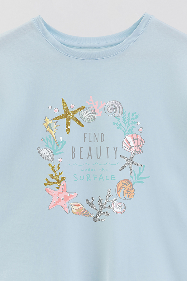 REMERA GIRL OVER FIND BEAUTY